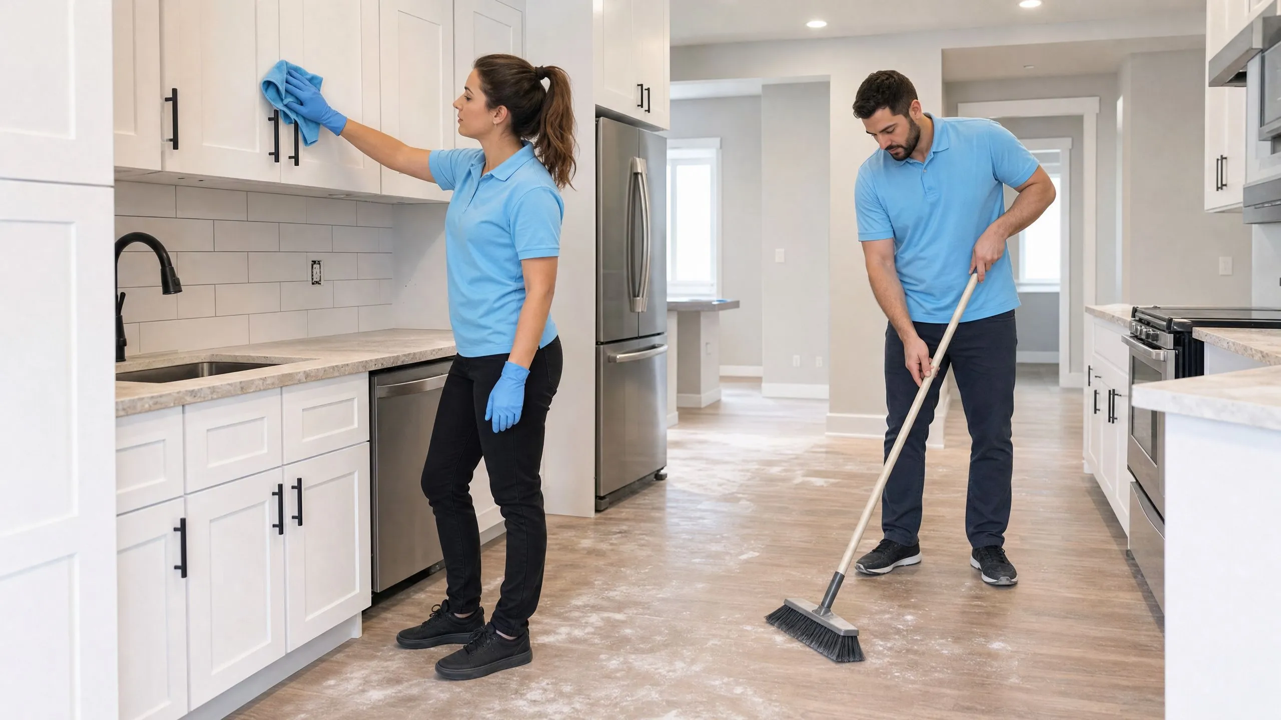 Post-construction cleaning service — Abba Maid Pro